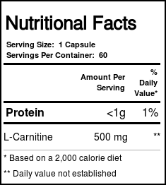Solaray, L-Carnitina 500 mg - 60 Cápsulas - Imagem 4