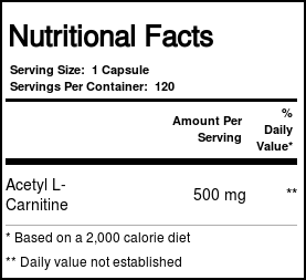 Carlson Labs, Acetil L-Carnitina - 120 Cápsulas - Imagem 4