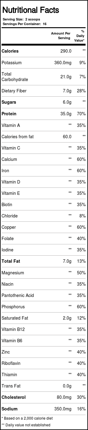 Labrada Nutrition Magra Vanilla 2 lbs,47 - Imagem 3