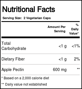 Kal Apple Pectin - 600 mg - 120 Cápsulas Vegetarianas - Imagem 2