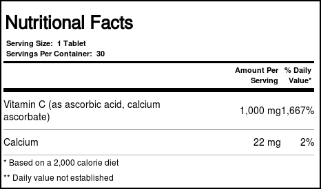 Thompson Vitamina C Tamponada (Buffered) 1000 mg - 30 Tabletes - Imagem 4