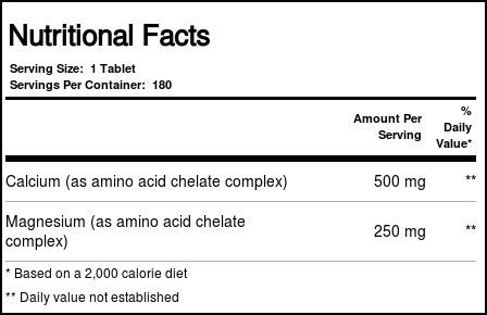 Nature's Plus, Cal / Mag 500/250 mg - 180 Tabletes - Imagem 4