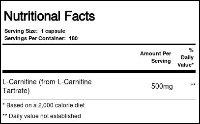 Now Foods, L-Carnitina 500 mg - 180 Cápsulas Vegatarianas - Imagem 4