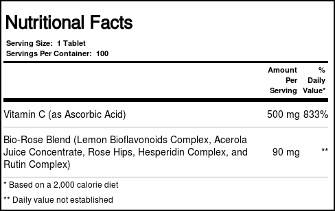 Nature's Life C-Complexo 500 mg 100 Tabletes - Imagem 4