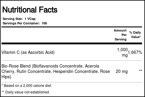 Nature's Life C 1000 mg 100 Cápsulas Vegetarianas - Imagem 4