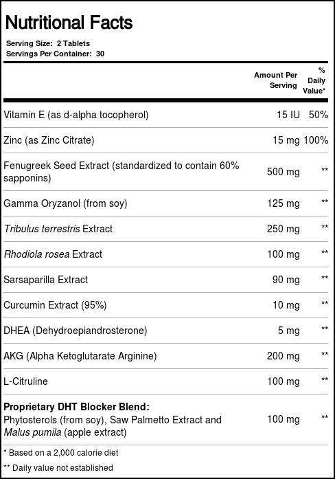 Bio Nutrition, Testosterona para Homens - 60 Tabletes - Imagem 4