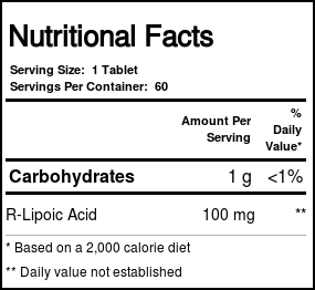 Source Naturals, R-Lipóico 100 mg - 60 Tabletes - Imagem 4