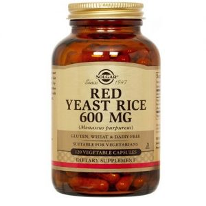 Solgar, Levedura de Arroz Vermelho 600 mg - 120 Cápsulas Vegetarianas