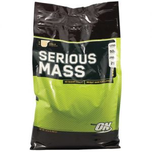 Serious Mass Optimum Nutrition Baunilha 12 lbs/ 5.44 kg