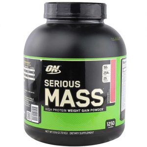 Serious Mass Optimum Nutrition Strawberry 6 lbs/ 2.72 kg