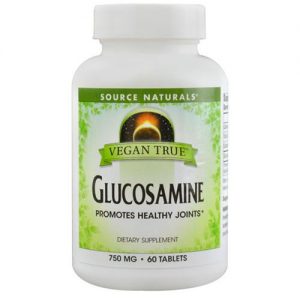Source Naturals, Glucosamina Vegana Verdadeira - 60 Comprimidos