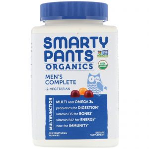 SmartyPants, Orgânico, Men's Complete, 120 Gomas Mastigáveis Vegetarianas