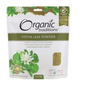 Organic Traditions, Folha de Estévia em Pó, 3,5 oz (100 g)