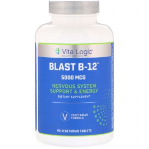 Vita Logic, Blast B-12, 5,000 mcg, 90 Vegetarian Tablets