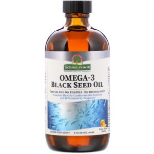 Nature's Answer, Omega-3 with Black Seed Oil, Orange, 8 fl oz (240 ml)