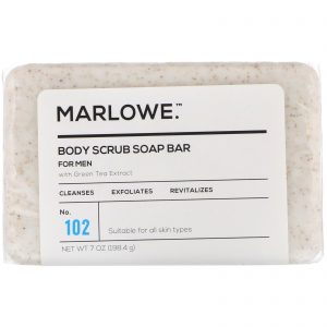Marlowe, Sabonete esfoliante corporal em barra masculino, No. 102, 198,4 g