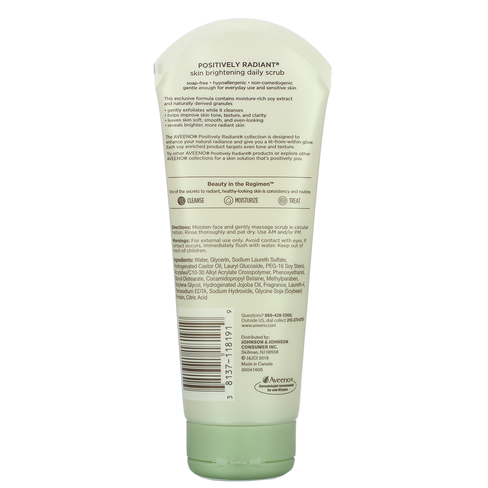 Aveeno, Positively Radiant, Skin Brightening Daily Scrub, 7.0 oz (198 g) - Imagem 2
