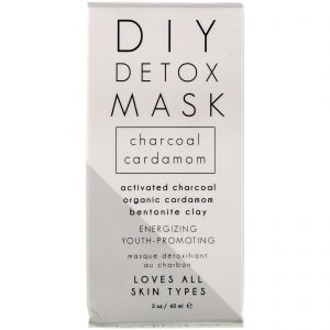 Honey Belle, Máscara Detox DIY, Carvão de Cardamomo, 60 ml (2 oz)