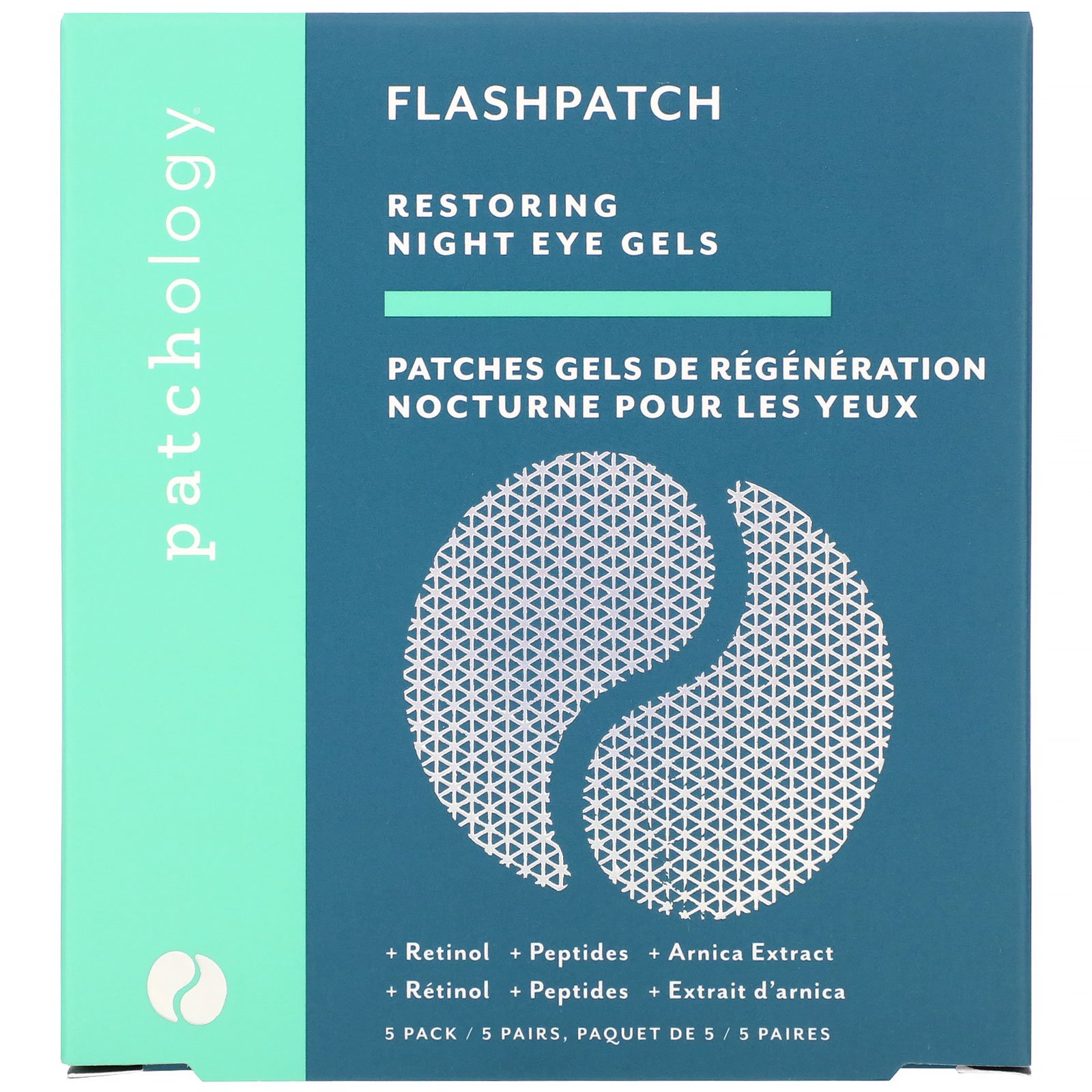 Patchology, FlashPatch Restoring Night Eye Gels, 5 Pairs - Imagem 2