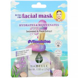 Biobelle, Máscara Facial de Fibra Botânica, Hidrata e Rejuvenesce, #VitaminSea, 1 Folha, 25 g (0,88 oz)