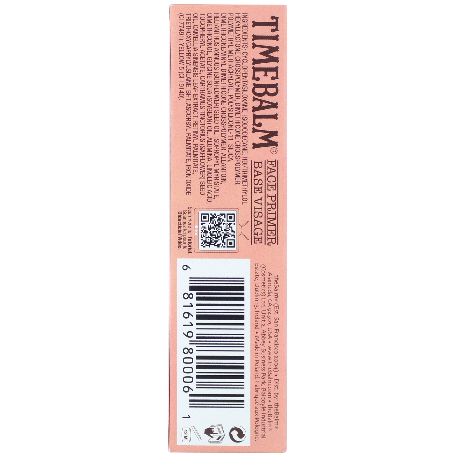theBalm Cosmetics, Time Balm Primer, 1 fl oz (30 ml) - Imagem 3
