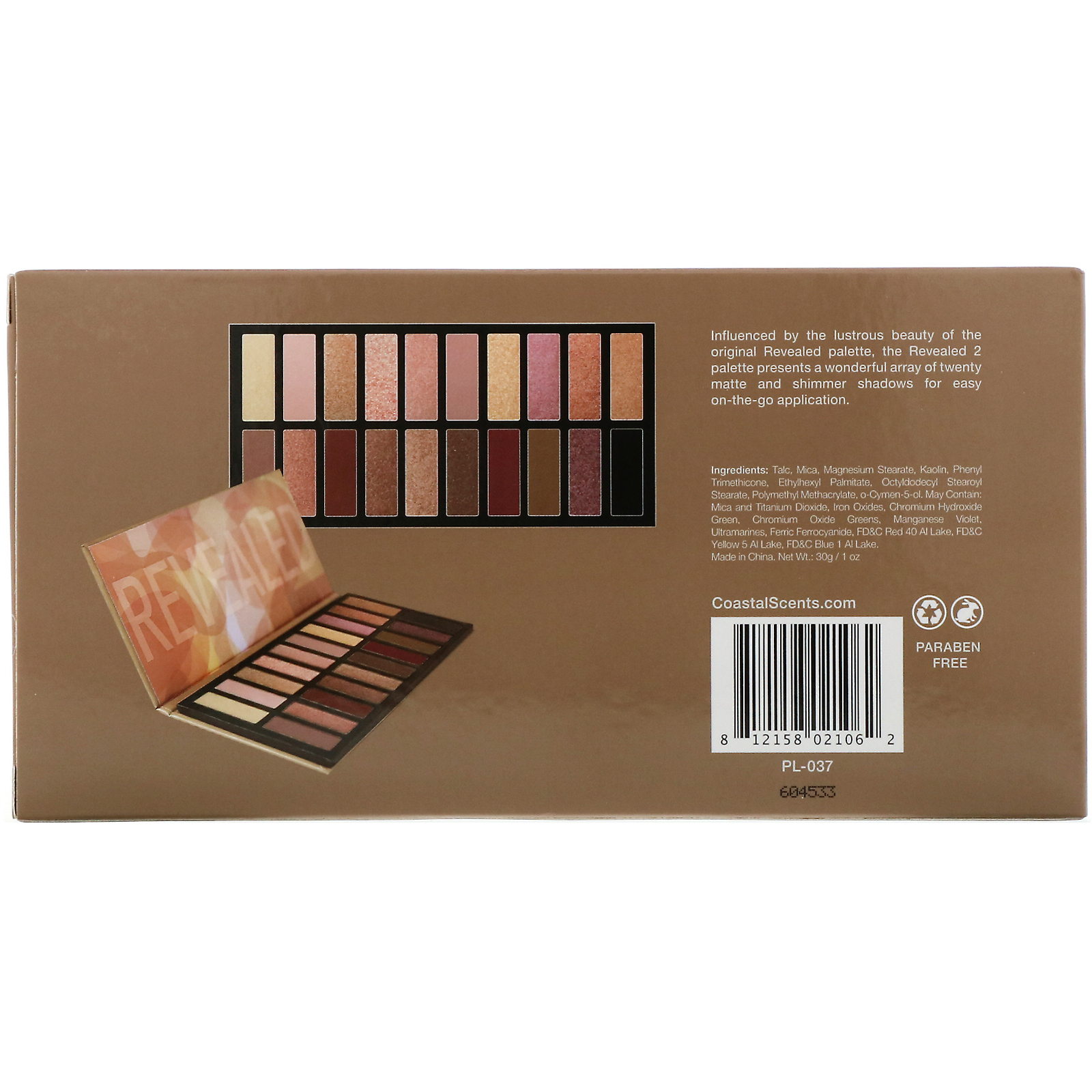 Coastal Scents, Revealed 2, Paleta de sombras, 30 g - Imagem 3