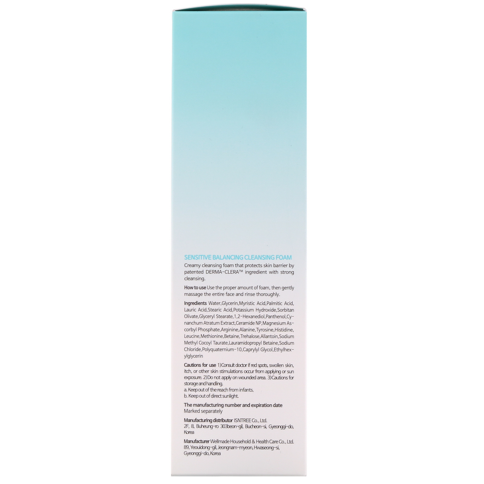 Isntree, Equilíbrio Sensível, Espuma de Limpeza, 150 ml (5,07 fl oz) - Imagem 3