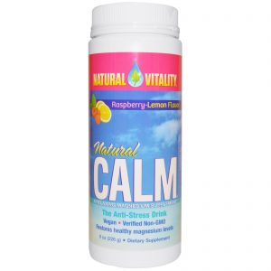 Natural Vitality, Natural Calm, Sabor de Framboesa-Limão Orgânico, 8 oz (226 g)