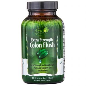 Irwin Naturals, Descarga do Cólon, Força Extra, 60 Cápsulas Softgel