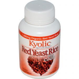 Kyolic, Extrato curtido de alho, levedura vermelha de arroz, mais CoQ10, 75 cápsulas