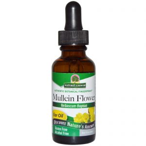 Nature's Answer, Flor de Verbasco, Óleo Auricular, Sem Álcool, 1 fl oz (30 ml)