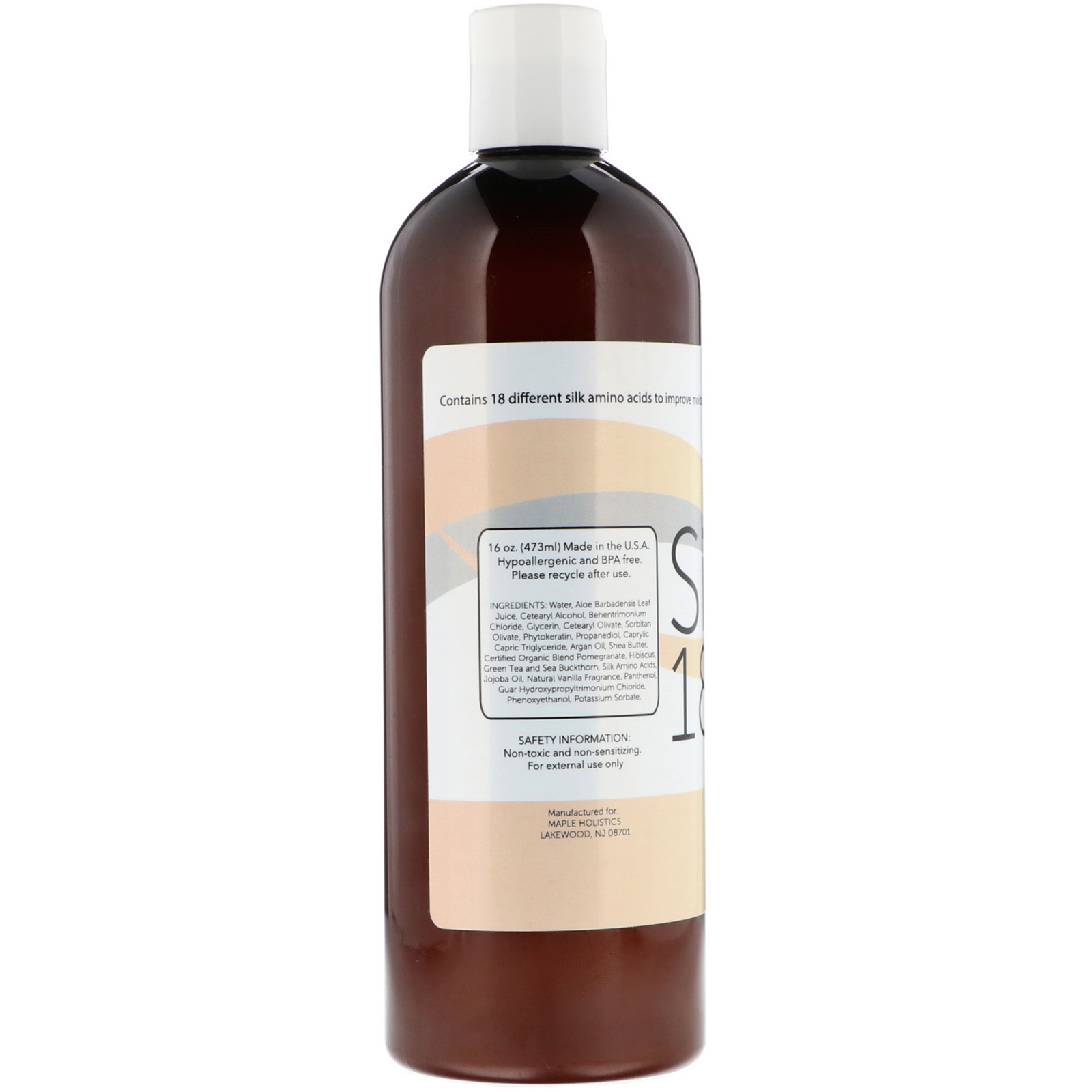 Maple Holistics, Silk18, Conditioner, 16 oz (473 ml) - Imagem 2