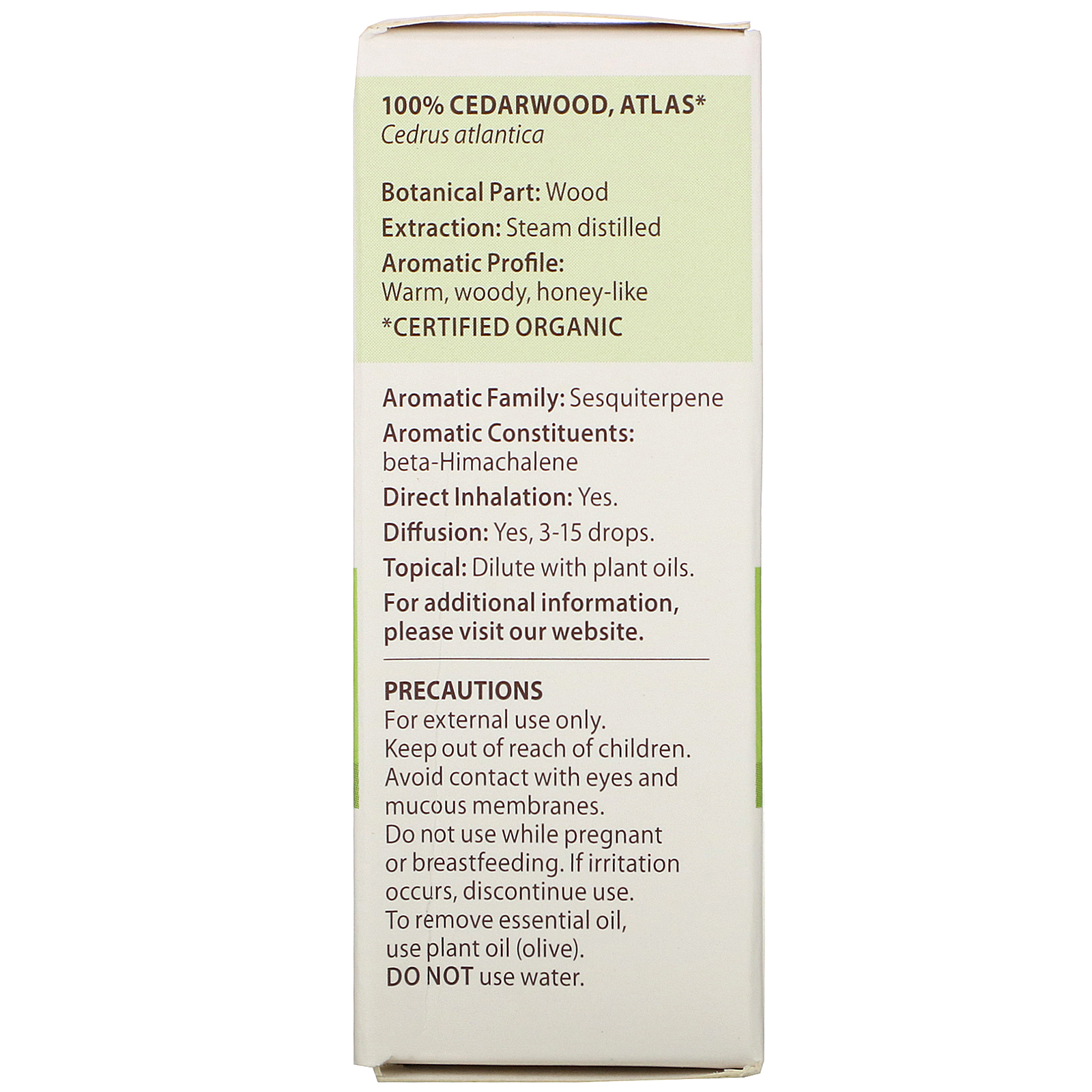 Pranarom, Essential Oil, Cedarwood, Atlas, .17 fl oz (5 ml) - Imagem 3