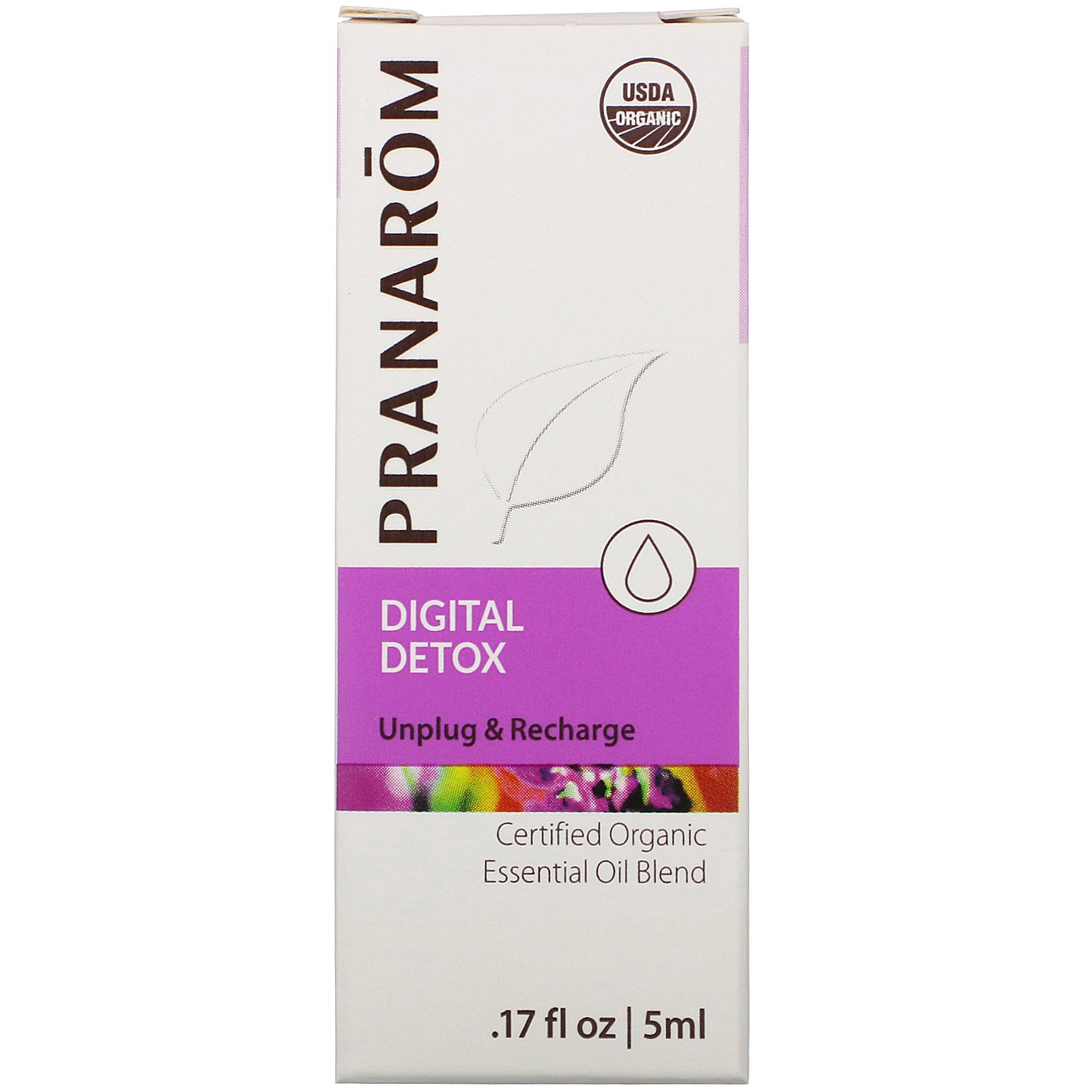 Pranarom, Essential Oil, Digital Detox, .17 fl oz (5 ml) - Imagem 2
