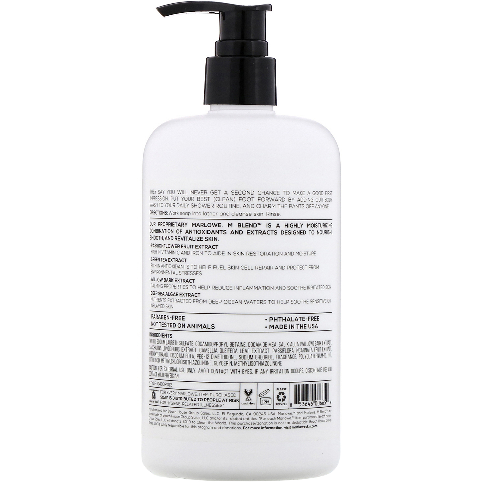 Marlowe, Sabonete corporal para homens, No. 103, 473,2 ml - Imagem 2