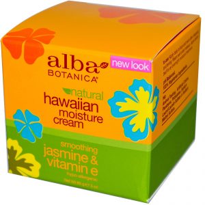 Alba Botanica, Creme de Hidratação havaiano, Jasmin e Vitamina E, 3 Oz (85 g)