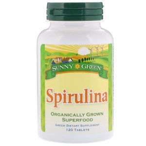 Sunny Green, Espirulina, 120 Comprimidos