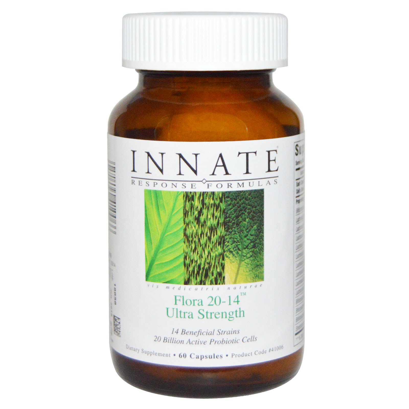 Innate Response Formulas, Flora 20-14, Ultrapotência, 60 Cápsulas (Ice)