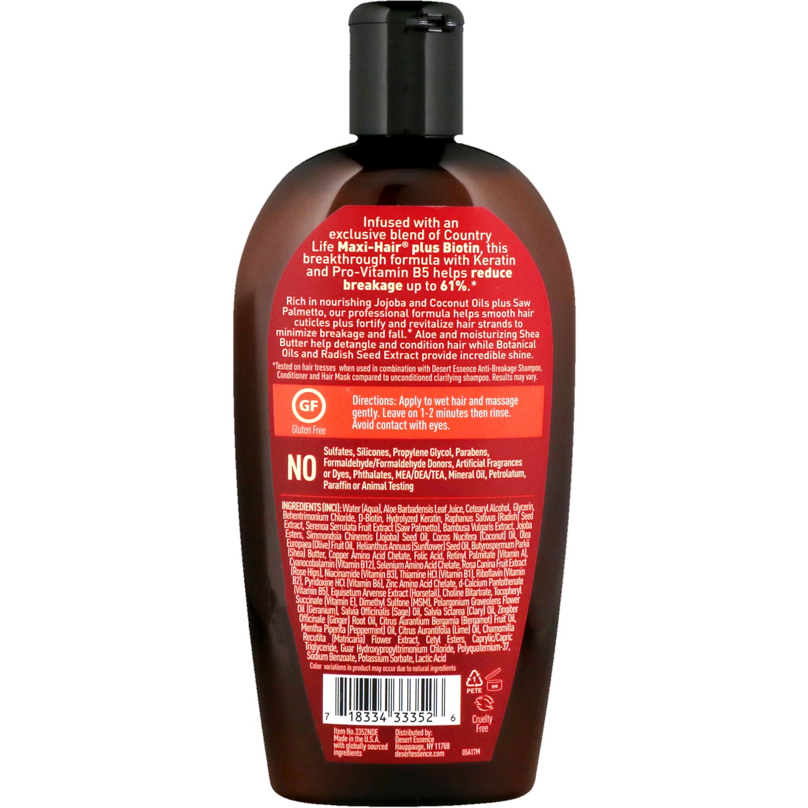 Desert Essence, Anti-Breakage Conditioner, 10 fl oz (296 ml) - Imagem 2