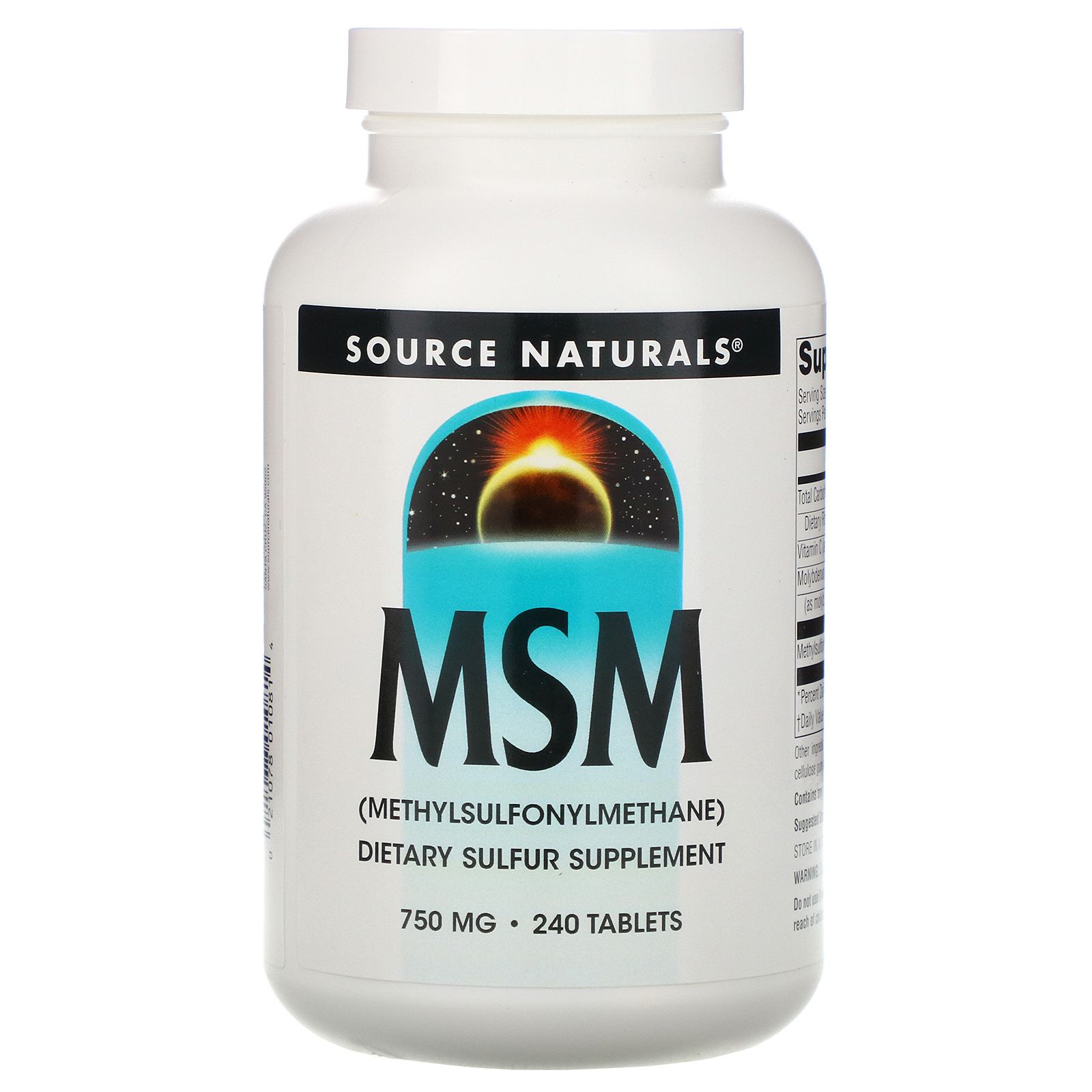 Source Naturals, MSM, Methylsulfonylmethane, 240 Tablets