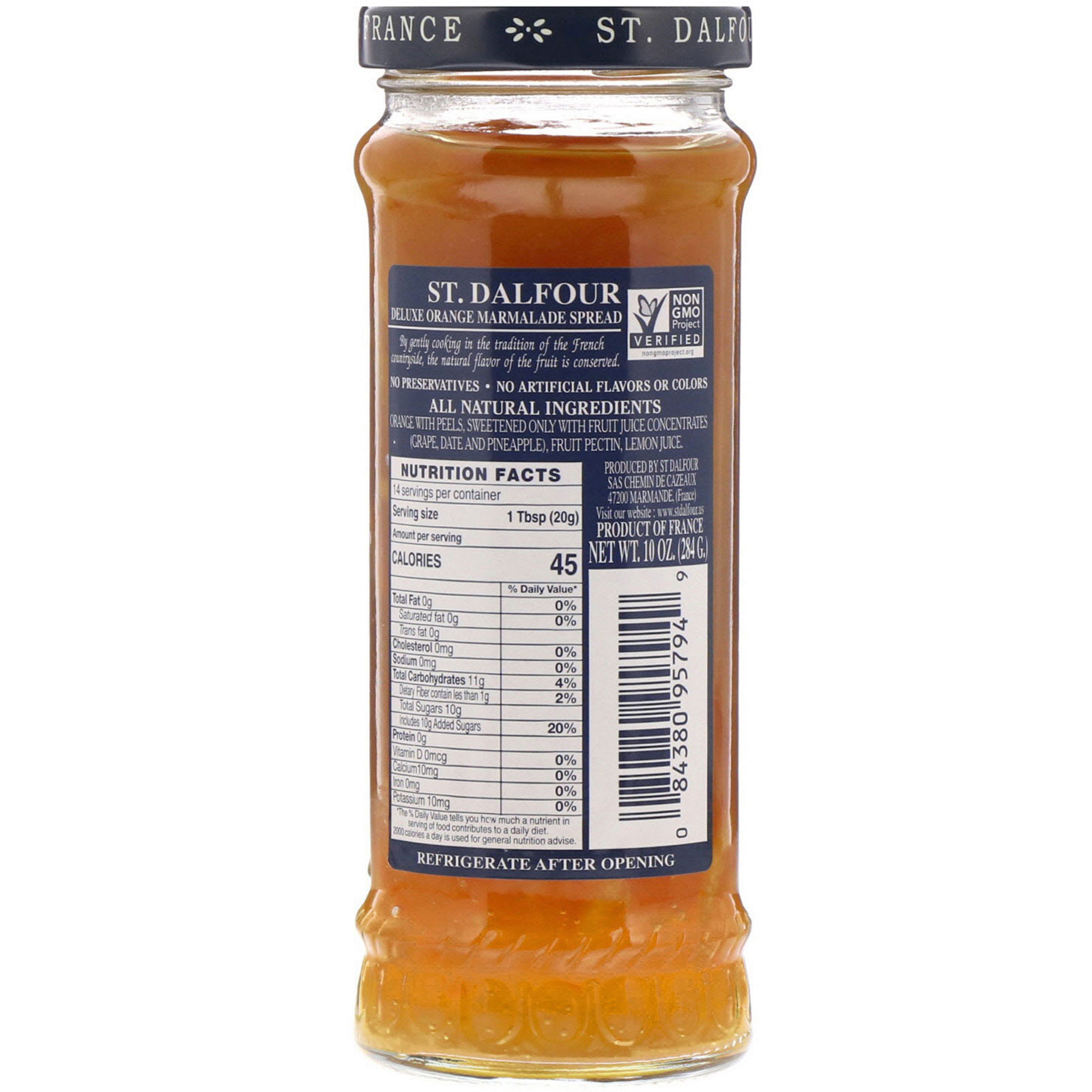 St. Dalfour, Marmelada de Laranja, Geleia de Marmelada de Laranja Deluxe, 10 oz (284 g) - Imagem 2