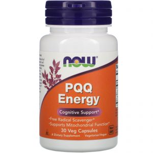 Now Foods, PQQ Energy, 30 Cápsulas Vegetais