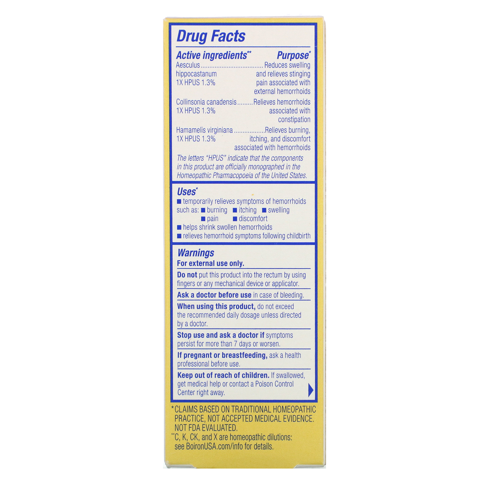 Boiron, HemCalm Ointment, Hemorrhoid Relief, 1 oz (30 g) - Imagem 2