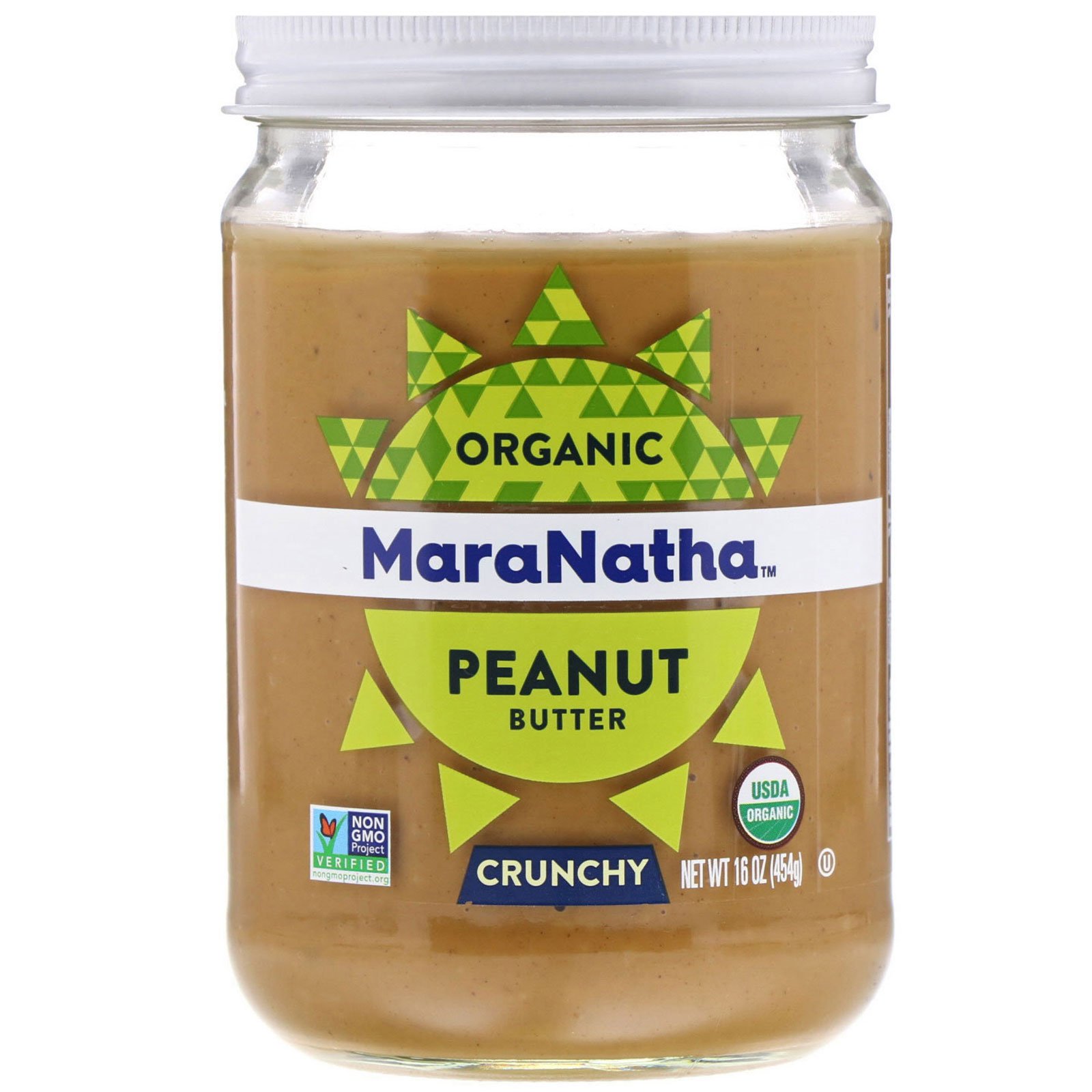 MaraNatha, Manteiga de Amendoim Orgânica, Crocante, 16 oz (454 g)