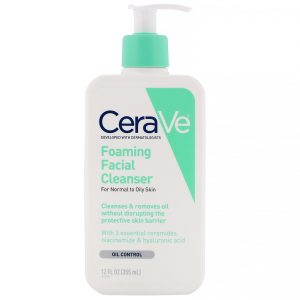 CeraVe, Produto para limpeza facial com espuma, para pele normal a oleosa, 12 fl oz (355 ml)