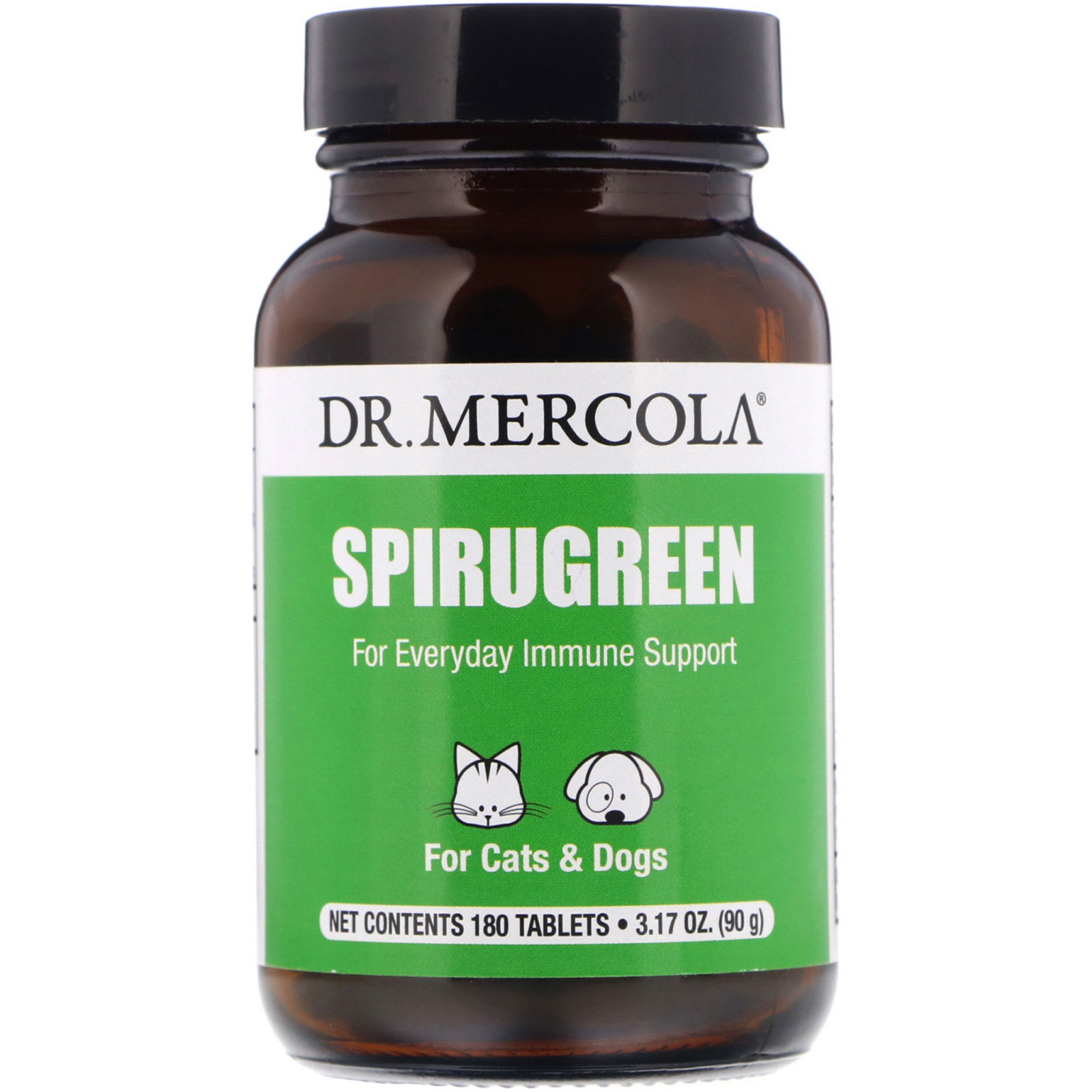 Dr. Mercola, SpiruGreen, For Cats & Dogs, 180 Tablets
