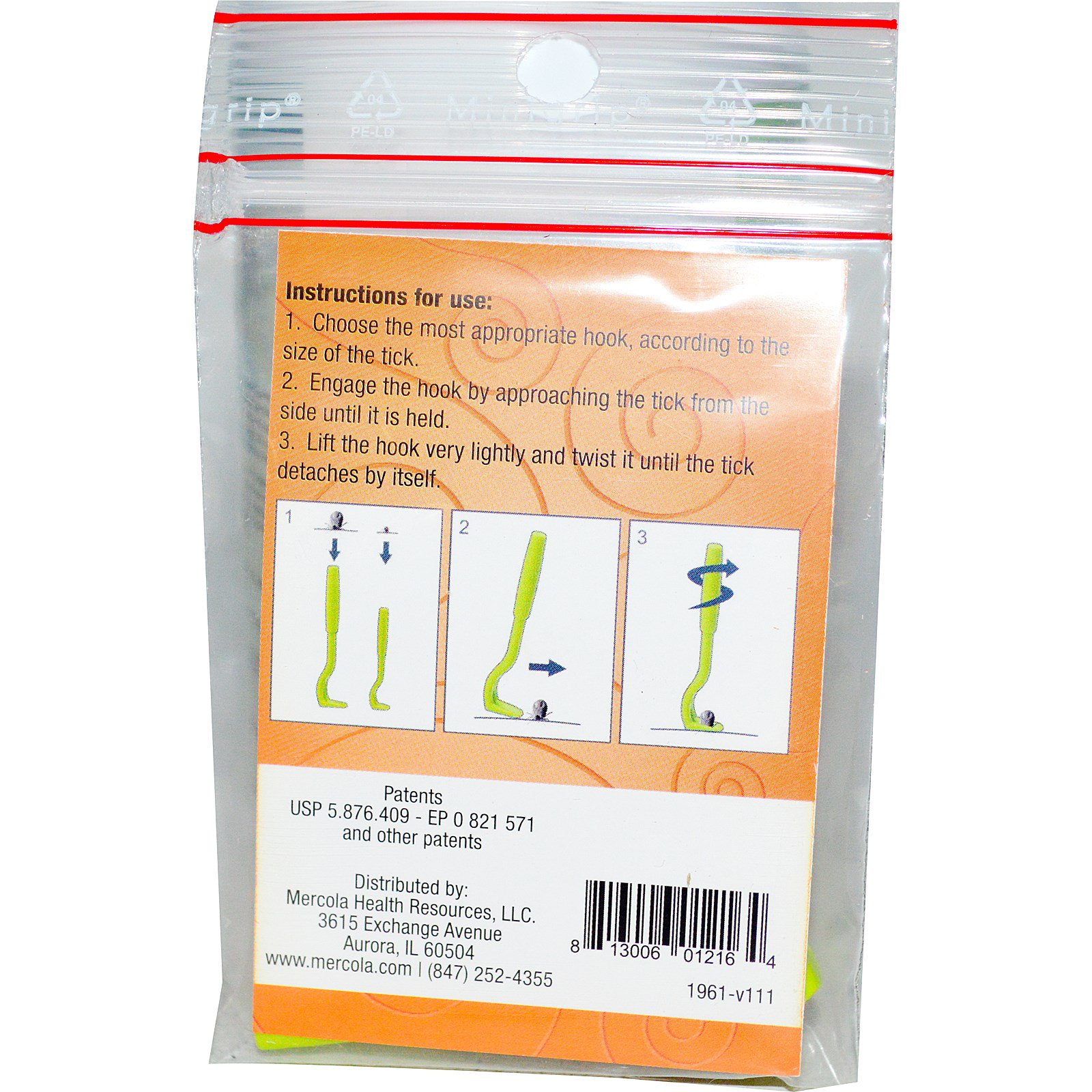 Dr. Mercola, Tick Stick, Ferramenta de Remoção de Carrapatos, 2 Sticks - Imagem 2