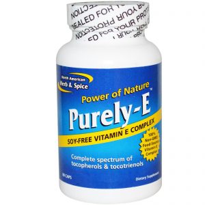 North American Herb & Spice, Purely-E, 60 Cápsulas