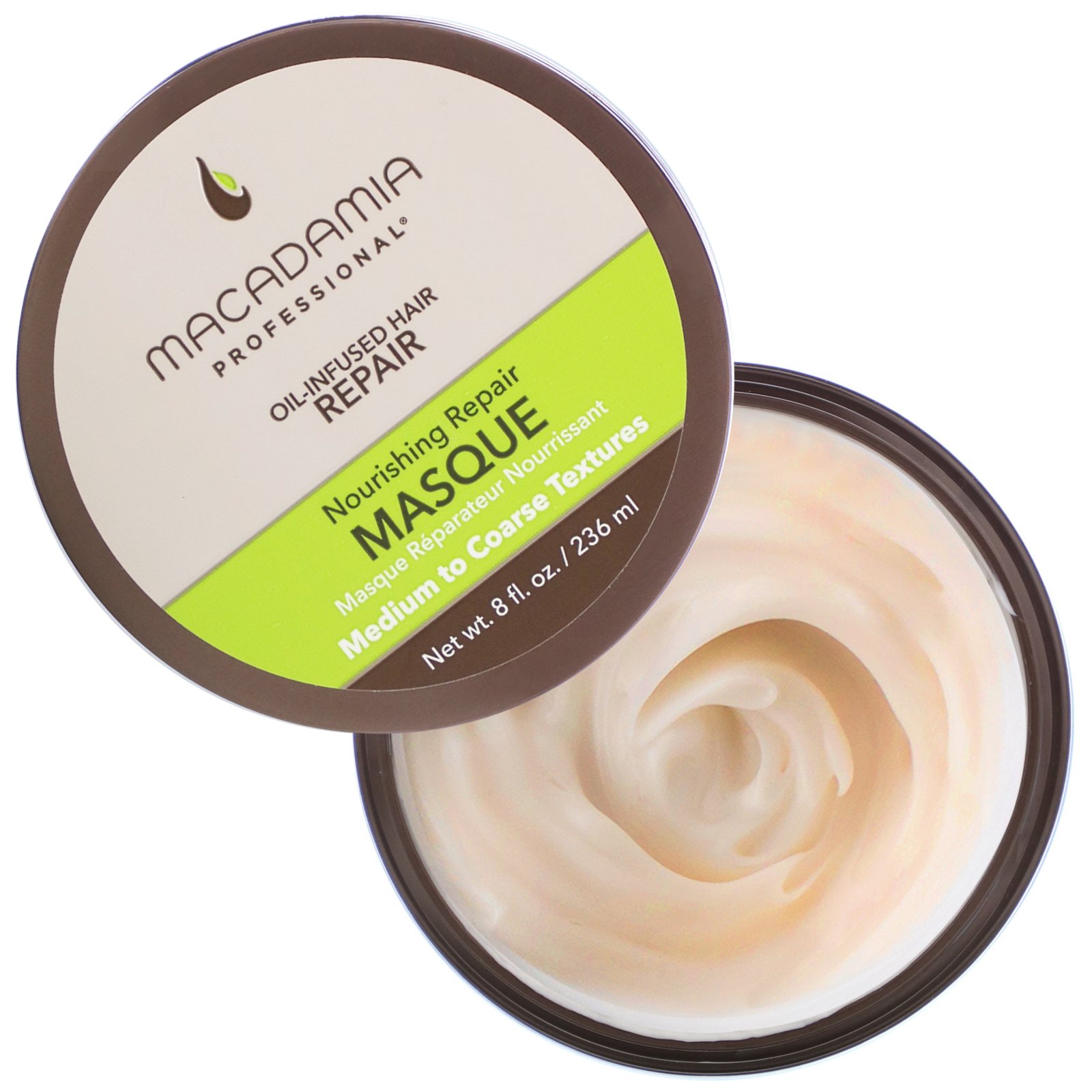 Macadamia Professional, Nourishing Repair Masque, Medium to Coarse Textures, 8 fl oz (236 ml) - Imagem 2