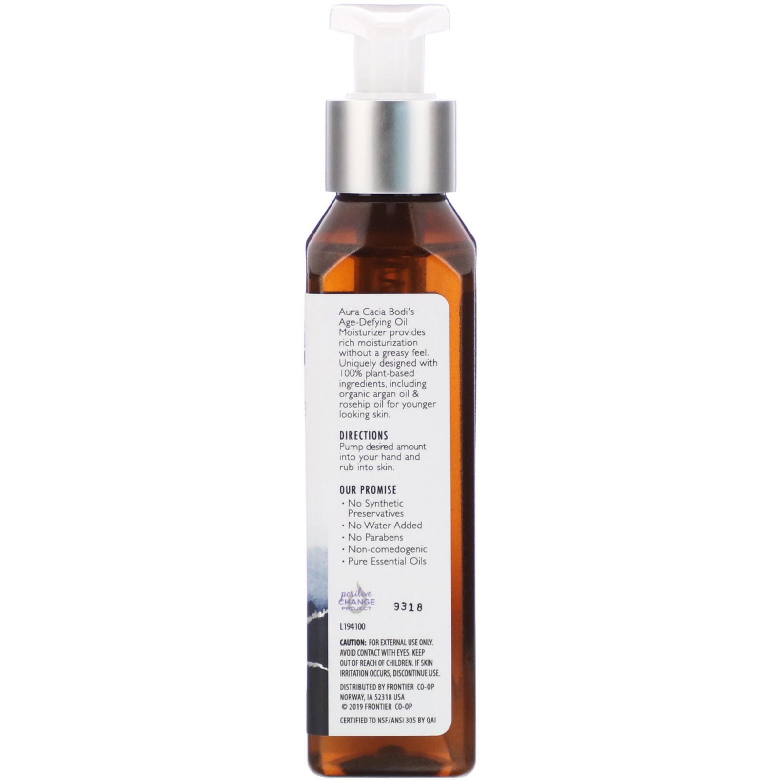 Aura Cacia, Bodi, Oil Moisturizer, Age-Defying, 4 fl oz (118 ml) - Imagem 3